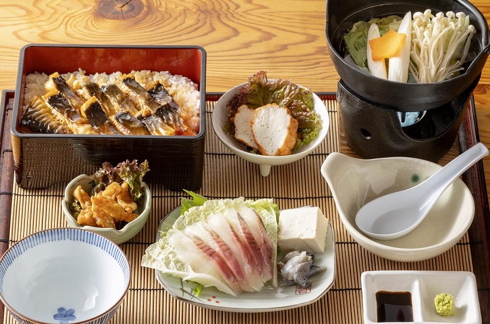 チョウザメ三昧定食