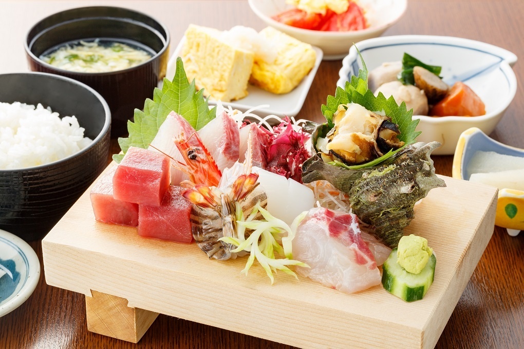 刺身定食5点盛り