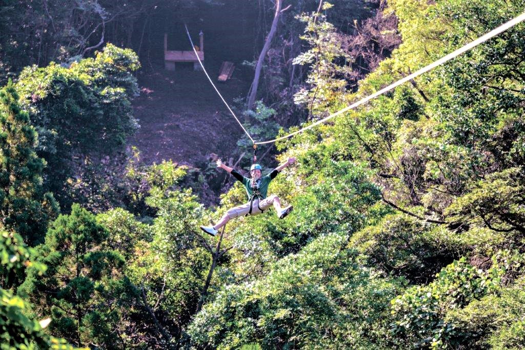 猿ケ城渓谷 シャワークライミング