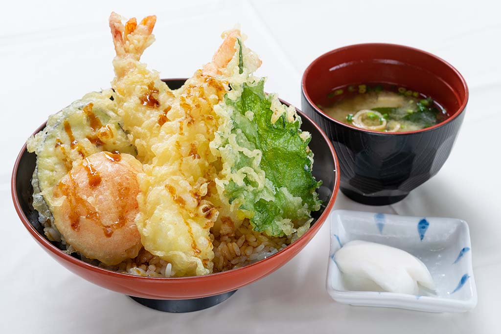 美里町野菜と海老のサクサク天丼