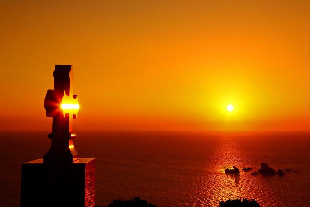 天草西海岸の夕陽