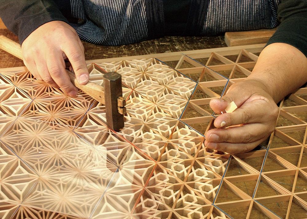 木下正人　組子作り