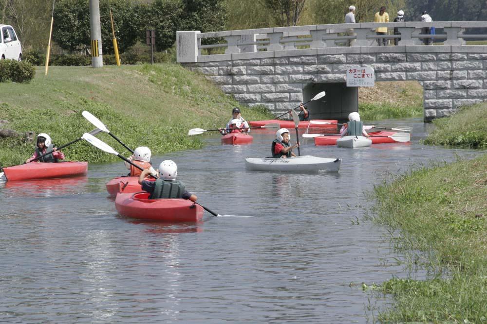 道の駅水辺プラザかもと　カヌー体験