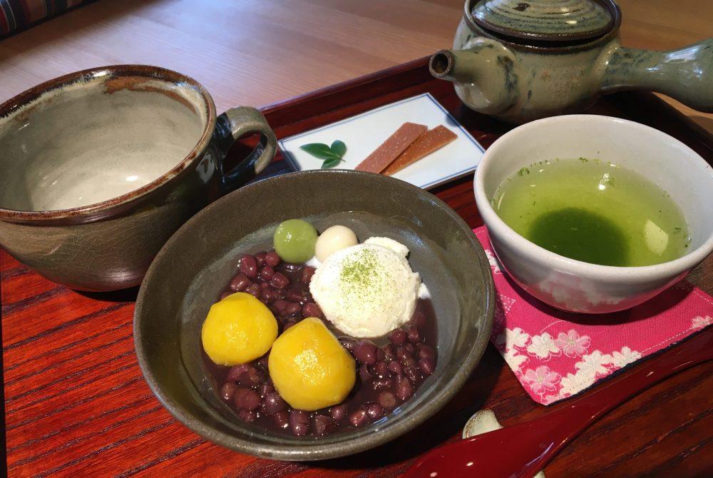 湯のまち茶屋　栗ぜんざい