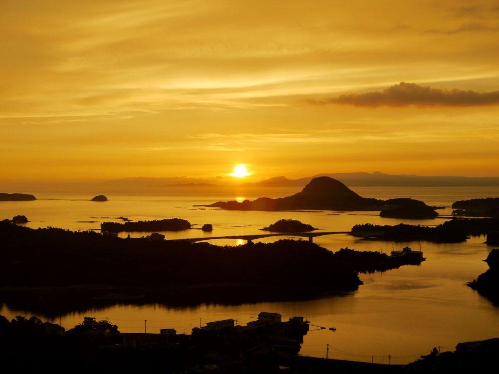 高舞登山の夕景